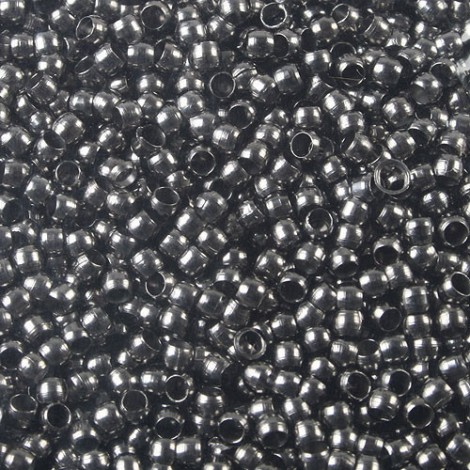 2mm Smooth Round Crimp Beads - Gunmetal/Hematite - 1.5gm 