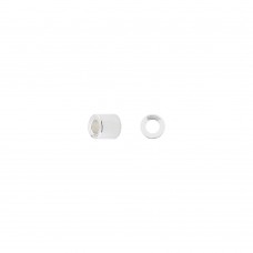1.3mm (Size 1) Beadalon Crimp Tubes - Silver Plated - 1.5gm (160pc)