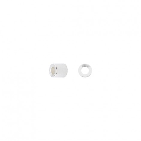 1.3mm (Size 1) Beadalon Crimp Tubes - Silver Plated - 1oz (4500pc)