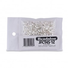 2.5mm (.098") Size 4 Beadalon Crimp Tubes - Silver Plated - 1oz (28.35gm) (app 700pc)