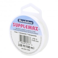 0.40mm Supplemax Clear Monofilament Illusion Cord - 100m/328ft