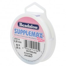 0.25mm (.010") Supplemax Ultra White Nylon Cord - 25m