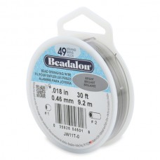 .018" 49 St Beadalon Beading Wire - Bright - 30ft (9.1m)