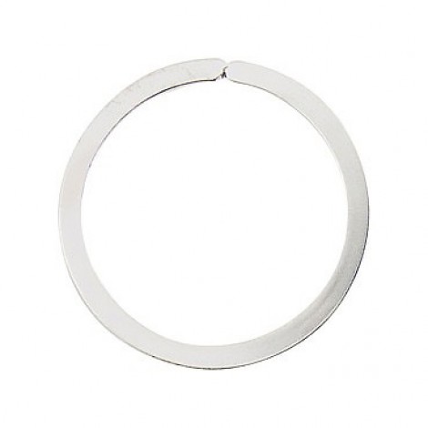 Nunn Design 33mm Bright Silver Split Ring Keyrings