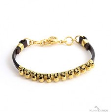 Nunn Design Gold Wire Wrapped Leather Bracelet Kit