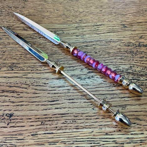 Gold Plated Beadable Letter Opener - each