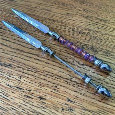 Silver Plated Beadable Letter Opener - each
