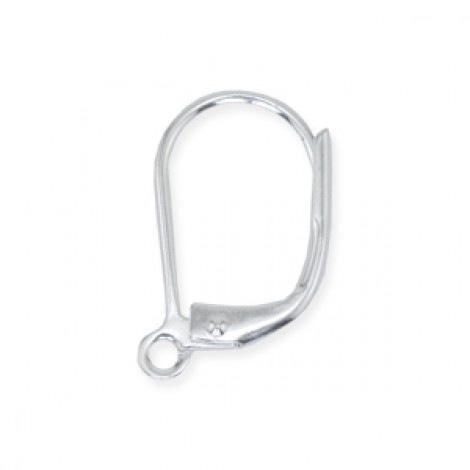 Beadalon Plain Silver Plated Lever Back Earwires - Pack of 6 pair