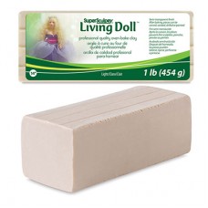Sculpey Living Doll Clay- Light Beige - 454gm (1lb)