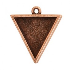 26x29mm Nunn Design Lge Triangle Bezel - Ant Copper - Each