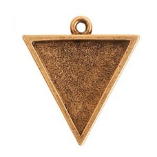 26x29mm Nunn Design Lge Triangle Bezel - Ant Gold - Each