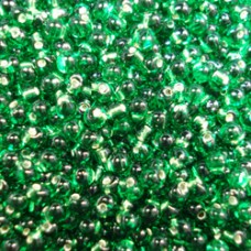 2.8mm Miyuki Drop Beads - Silver Lined Green - 12.5gm