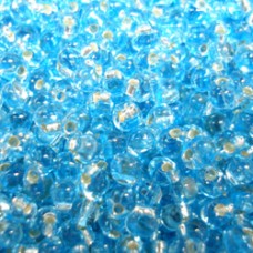 2.8mm Miyuki Drop Beads - Silver Lined Aqua