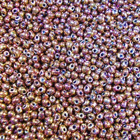 2.8mm Miyuki Drop Beads - Met Dk Raspberry Iris