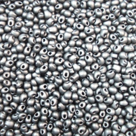 2.8mm Miyuki Drop Beads - Matte Black