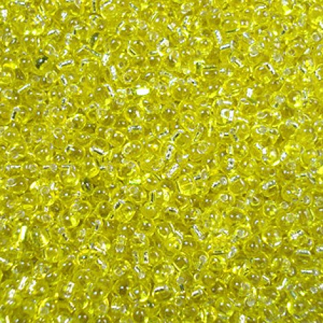 2.8mm Miyuki Drop Beads - Silver Lined Yellow