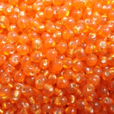 2.8mm Miyuki Drop Beads - Silver Lined Orange - 12.5gm