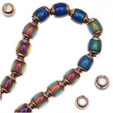 8x10mm Mirage Colour Changing Beads with approx 2.5mm hole - Pack of 2