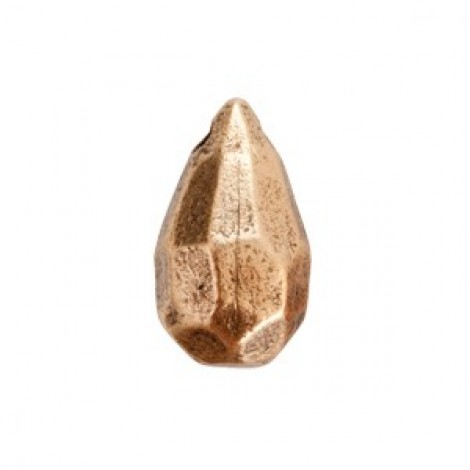 14x7mm Nunn Design Faceted Drops - Ant 24K Gold