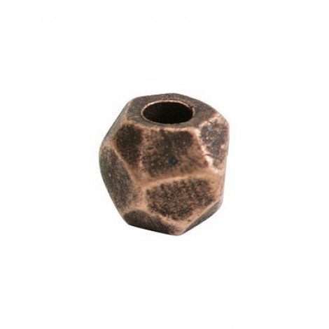 6mm (2mm Hole) Nunn Design Faceted Bead - Copper