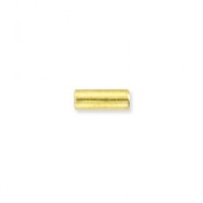 Beadalon 1.2x3mm Gold Plated Tube Spacer Beads - Pack of 100