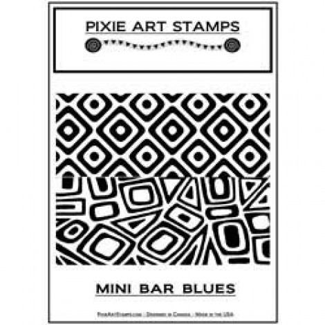Pixie Art Texture Stamp - Mini Bar Blues