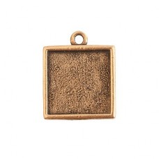 12.7mmID Nunn Design Ant Gold Mini Square Loop Settings - each