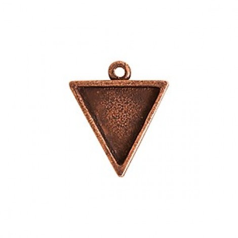 19x16mm Nunn Design Mini Triangle Bezel - Ant Copper