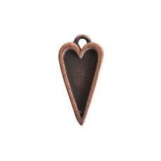 20mm Nunn Design Gold Mini Pendant Heart Bezel - Each