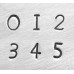 ImpressArt Basic Number Stamps - Newsprint 3mm ImpressArt Basic Number Stamps - Newsprint 3mm