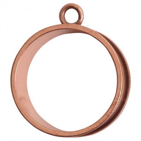 Nunn Design Open Large Deep Channel Bezel - Antique Copper - Each