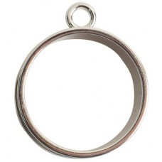 Nunn Design Open Large Deep Channel Bezel - Bright Silver - Each