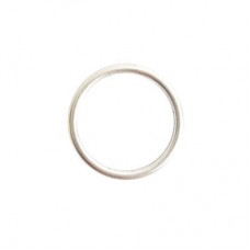 25mm Nunn Design Open Frame Small Hoop - Bright Fine Silver Plated