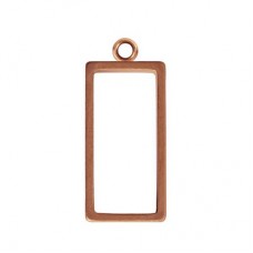 25x10mm Nunn Copper Small Rectangle Open Frame w-Loop
