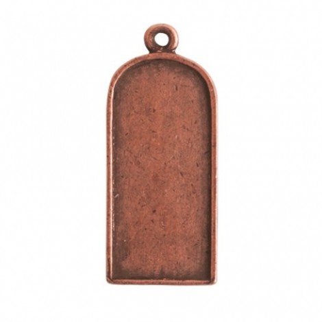 30x17mm Nunn Design Flat Tag Tablet - Copper Plated