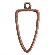 40x19mm Nunn Design Open Arrowhead Pendant - Copper