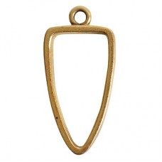 40x19mm Nunn Design Open Arrowhead Pendant - Gold