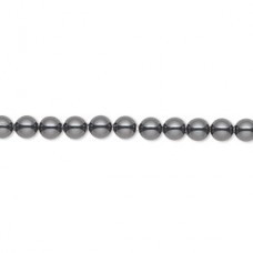 4mm Crystal Passions® Crystal Pearls - Black - Pack of 10