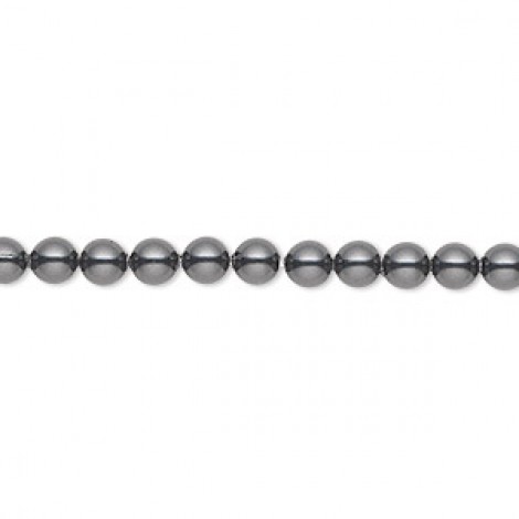 4mm Crystal Passions® Crystal Pearls - Black