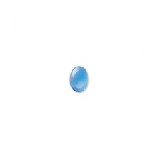 7x5mm Blue Agate Oval B-Grade Callibrated Cabochons - Pack of 2