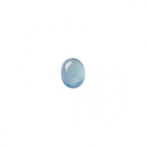 9x7mm Oval Blue Agate Cabochons - Each