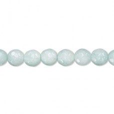 6mm Faceted Round Natural A-Grade Amazonite Gemstone Beads Limited Edition