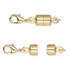 Magnetic Clasp converter-  Magna Clasp™, Gold-plated Brass, 28x7mm.