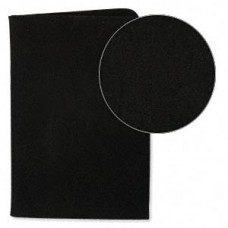 23.5x9cm x 0.6mm Black Leather Scrap for Seed Beads, Cabochons or Shape Cutting