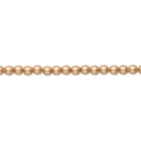 3mm Crystal Passions® Crystal Pearls - Vintage Gold