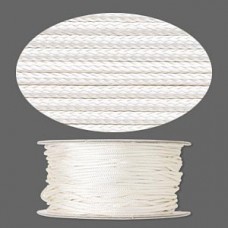1mm White Imitation Silk Cord - 100ft (30.4m) Spool