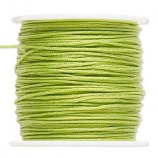 1mm Light Green Imitation Silk Cord - 100ft (30.5m) Spool
