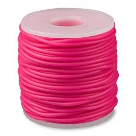 2mm Hot Pink Latex Free Rubber Cord