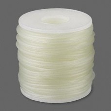 2mm Semi-Clear Latex Free Rubber Cord - 25m Roll