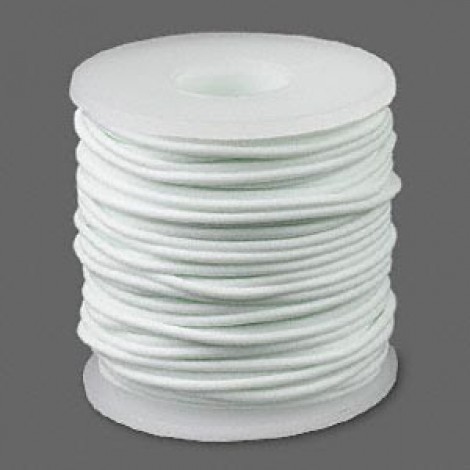 2mm White Latex Free Rubber Cord